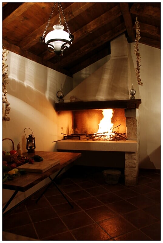 Traditional Dalmatian fireplace