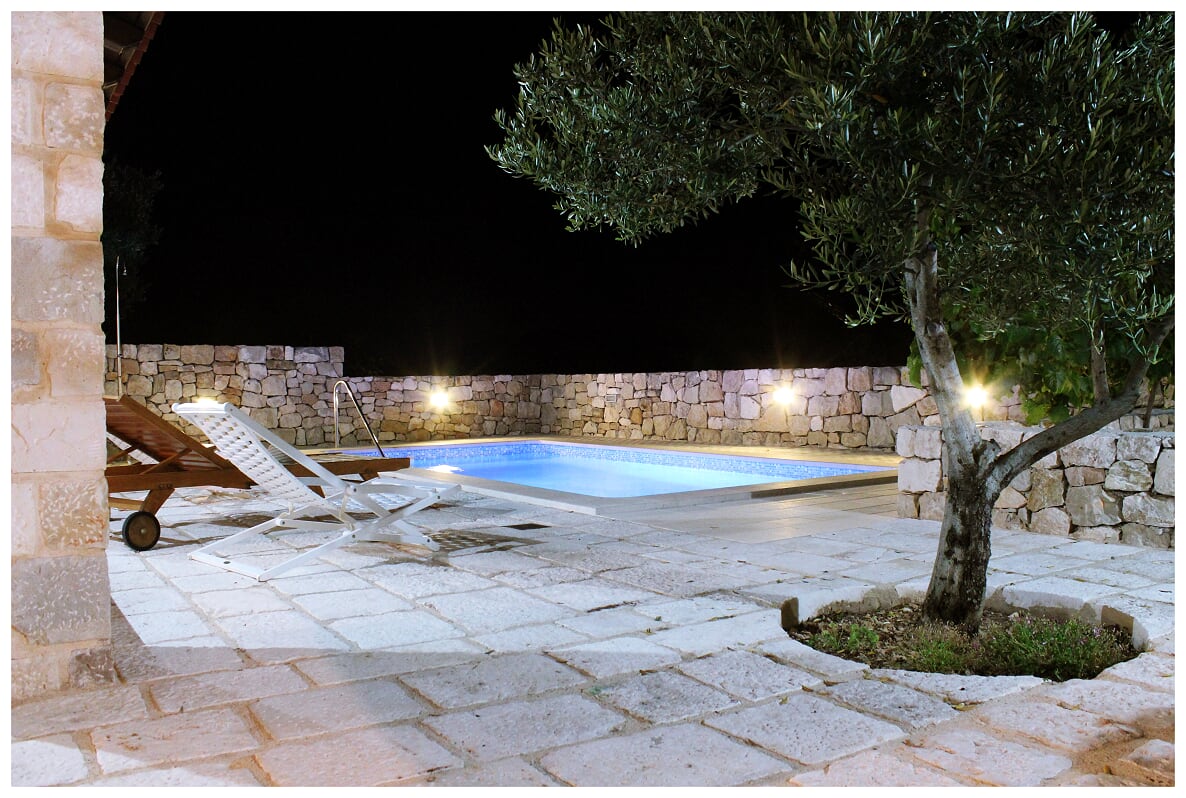 Pool at night